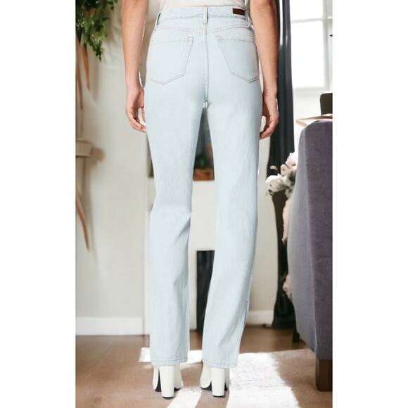 NWT - Blank NYC The Cooper Slim Straight Leg Jeans w/ Slit Super Power Wash 24 - Picture 4 of 7